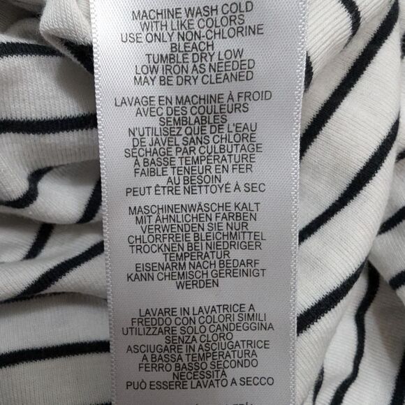 UO White Stripes cotton Midi T Shirt dress sz s - Picture 8 of 11